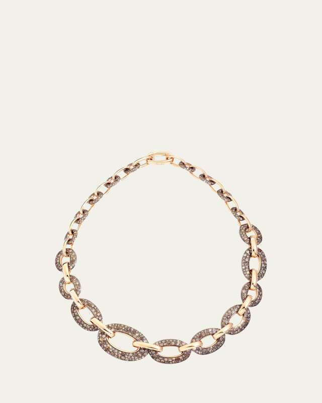 Tango 18k Rose Gold Brown Diamond Collar